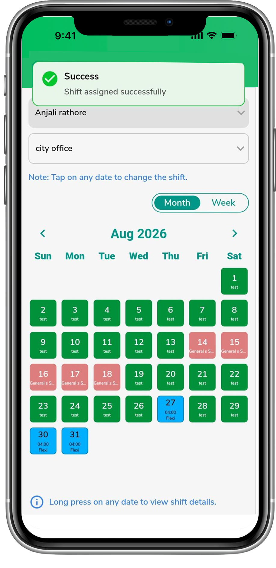Shift Scheduling